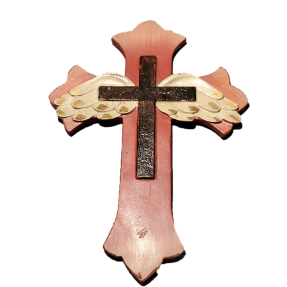 😇 RED INSPIRATIONAL CROSS - Picture 1 of 6